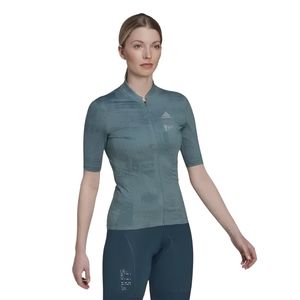 Adidas The Parley Short Sleeve Cycling Jersey Women's Size Large HI6832 New